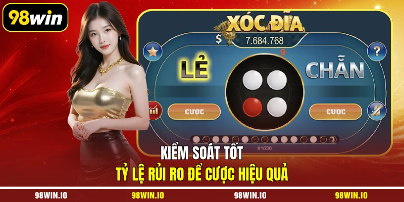 Kiểm soát tốt tỷ lệ rủi ro để cược hiệu quả